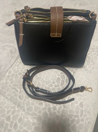Bolso de mujer negro y marrón