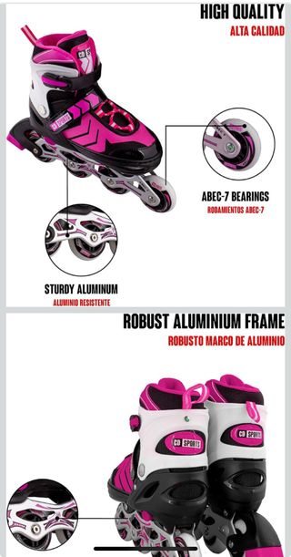 Patines en línea extensibles a estrenar