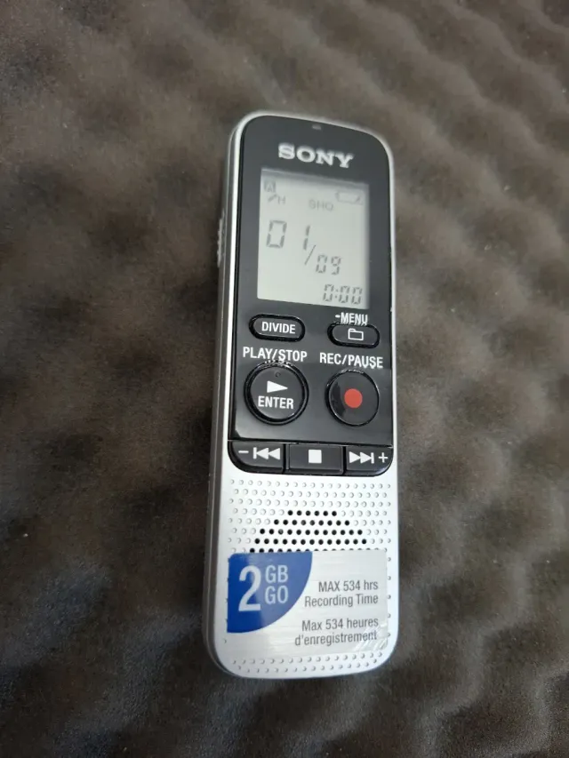Gravador de voz Sony ICD-BX112