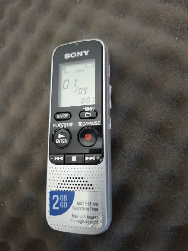 Gravador de voz Sony ICD-BX112