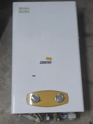 Calentador Cointra Blanco y Dorado 11L Butano.