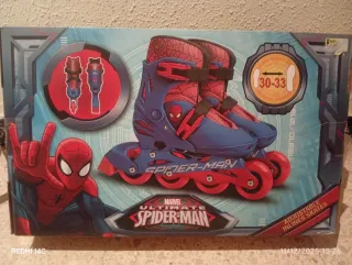 Patines en línea Spiderman Talla 30-33 Ajustable