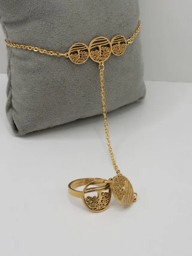 Pulsera Pasamanos Acero Quirúrgico Elegante