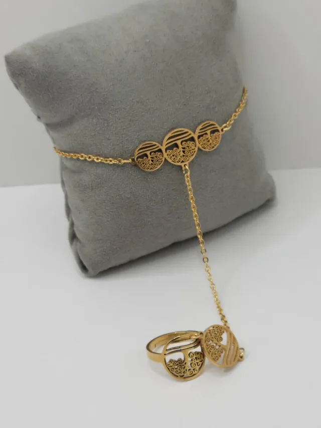 Pulsera Pasamanos Acero Quirúrgico Elegante