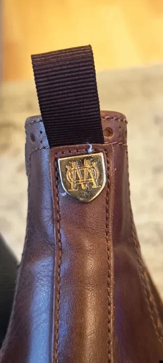 Botín piel Massimo Dutti picado elástico T36