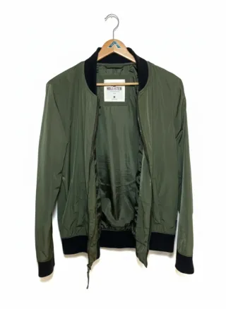 Bomber Hollister Verde Militar