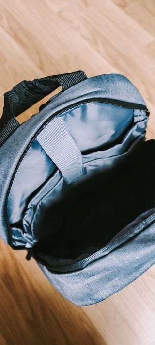 Mochila estudiante/oficina azul grisáceo