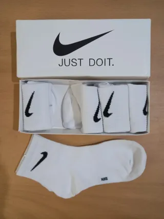 Calcetines Nike Blancos Talla Única (Pack 5)