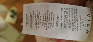 Chaleco Vila pelo beige talla única