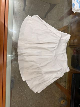 Falda pantalón blanca