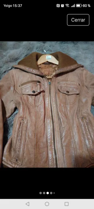 Chaqueta YK2 Piel Aviador Marrón