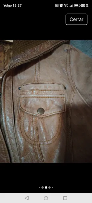 Chaqueta YK2 Piel Aviador Marrón