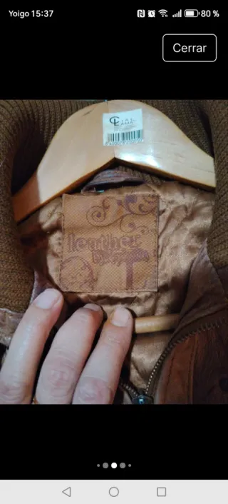 Chaqueta YK2 Piel Aviador Marrón