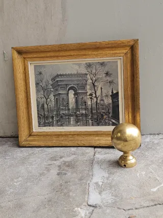 Cuadro Arco del Triunfo París Pan de Oro