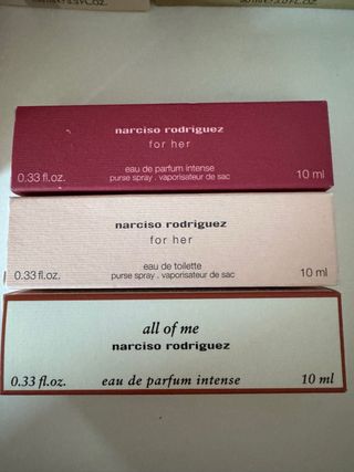 Narciso Rodriguez 3x 10ml Perfume Set