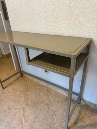 Escritorio IKEA VITTSJÖ metálico beige