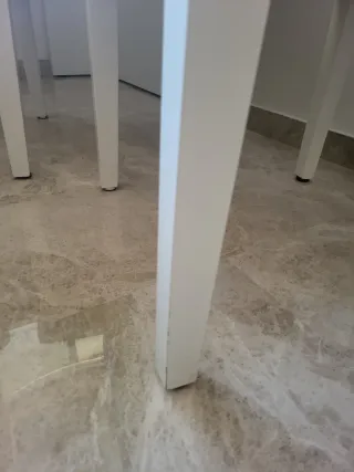 Juego 4 Sillas Comedor Piel Sintética Marrón