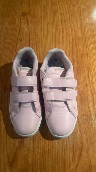 Zapatillas Reebok clásicas rosas con velcro t-33