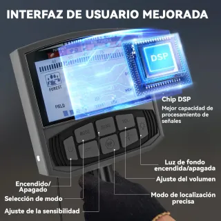 Detector de Metales 5 Modos Batería IP6