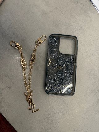 Cover iPhone 14 Pro YSL Glitter