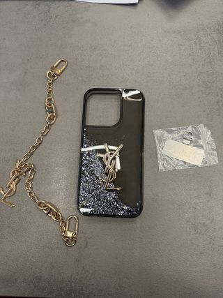 Cover iPhone 14 Pro YSL Glitter