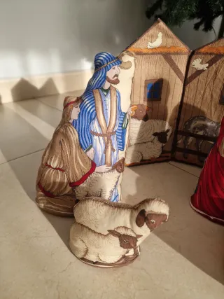 Belén de tela artesanal. Perfecto si hay NIÑOS.