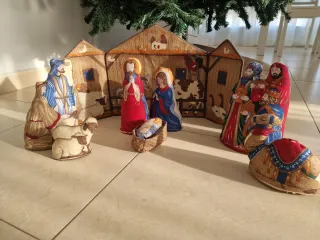 Belén de tela artesanal. Perfecto si hay NIÑOS.