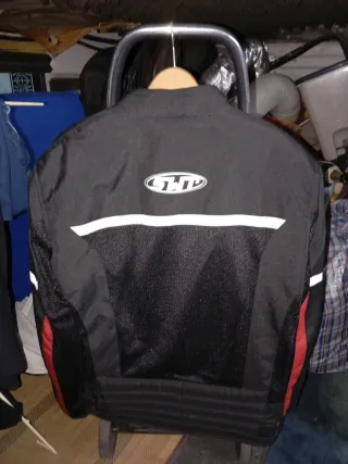 Chaqueta de moto negra y roja NUEVA!