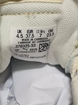 Zapatillas Puma Blancas y Rosas