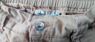 Pantalones cargo beige