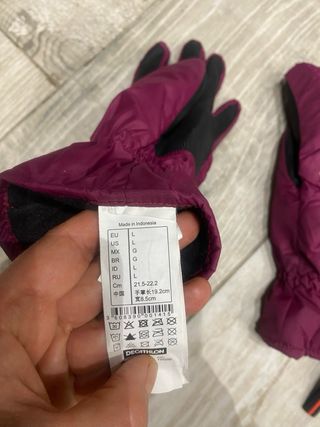 Guantes Quechua Talla L Morado