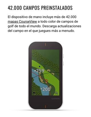 Garmin Approach G80 GPS + Monitor lanzamiento golf
