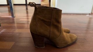 Botines Mango Marrones Tacon