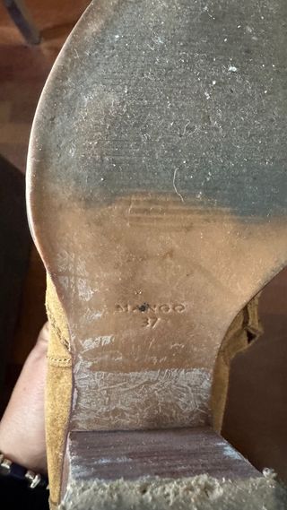 Botines Mango Marrones Tacon