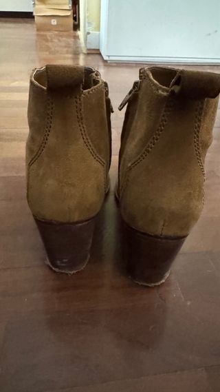 Botines Mango Marrones Tacon