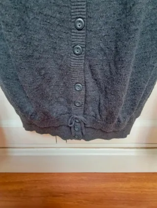 Mango Cárdigan Gris Mujer