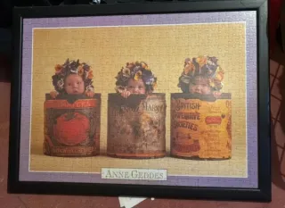 Puzzle Anne Geddes Bebés Latas Flores