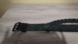 Cintura in cuoio donna con treccia