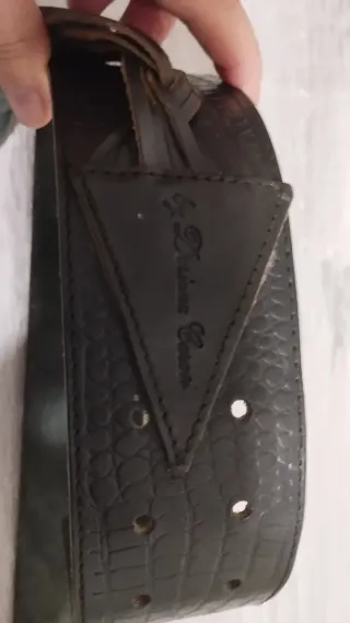 Cintura in cuoio donna con treccia