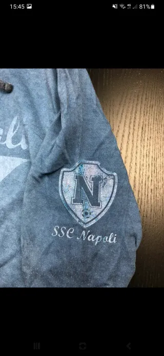 Felpa SSC Napoli Ufficiale Uomo Taglia XXL
