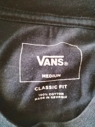 Camiseta Vans Talla M Negra