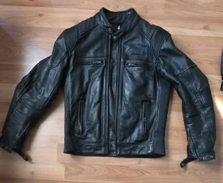 Chaqueta Cuero Moto Helstons Trust Talla L