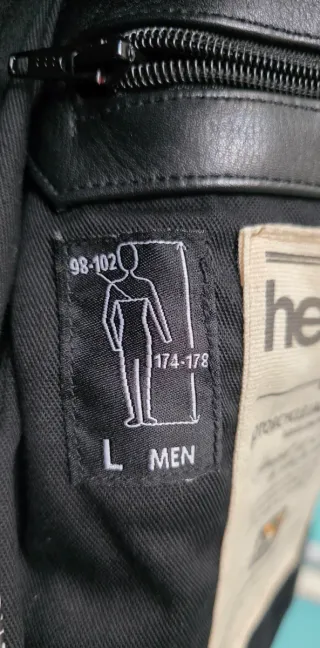 Chaqueta Cuero Moto Helstons Trust Talla L