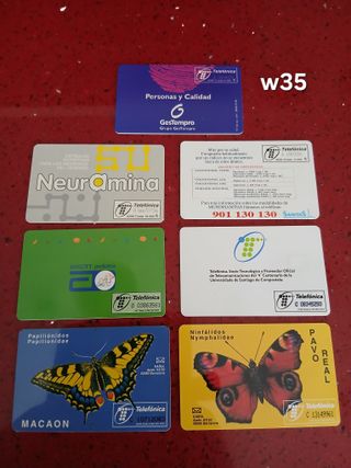 7 Carte Telefoniche Spagna