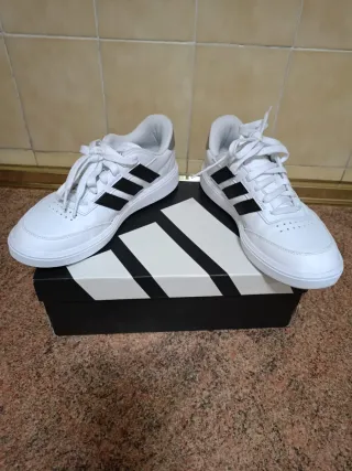 Zapatillas Adidas Talla 39 Blancas Negras