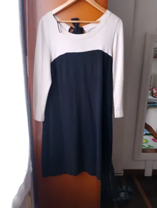 Vestido H&M bicolor manga larga