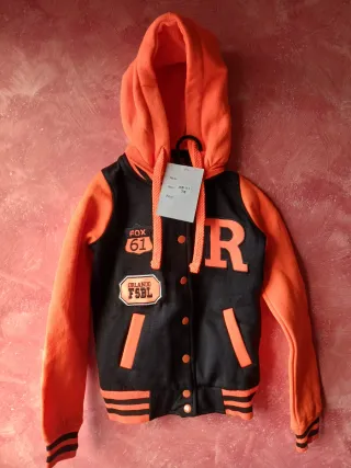 Sudadera Naranja Niñ@ 7-8 Años Sin Estrenar