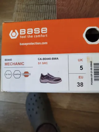 Zapatos de seguridad Base negros y grises