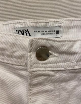 Falda vaquera larga blanca