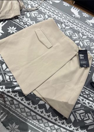 Falda Rita Ora Beige Talla XS